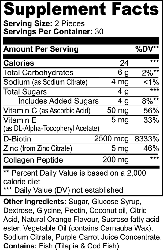 Collagen Gummies (Adult) Orange